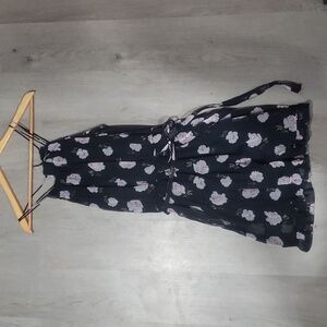 Abercrombie floral strappy mini dress xs
